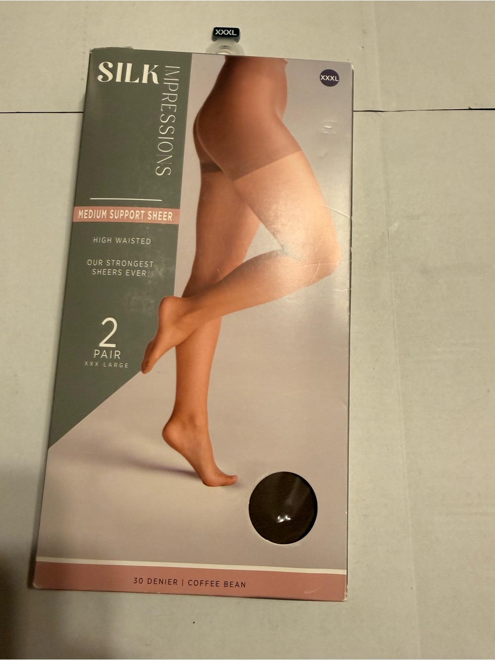 Silk Impressions Sheer Hosiery Pack - coffee bean 3XL